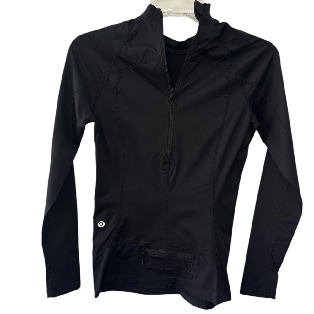 Lululemon Athletic Long Sleeve Back Zip Top Size 4